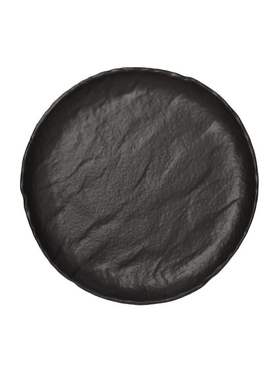 Tognana Tognana Plate Shallow made of Porcelain Black with Diameter 25cm