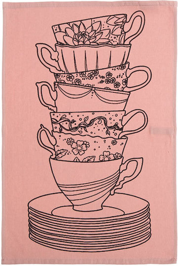 Nef-Nef Homeware Tea Towel from 100% Cotton in Gray Color 40x60cm Nef-Nef Homeware Tea Towel from 100% Cotton in Gray Color 40x60cm