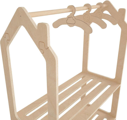 Kinderkleiderbügel Fb918225.03 Birkenholz Natur 86x49x110cm