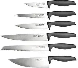 Tescoma Precioso Messer Set mit Sockel aus Rostfreiem Stahl 7 Stück