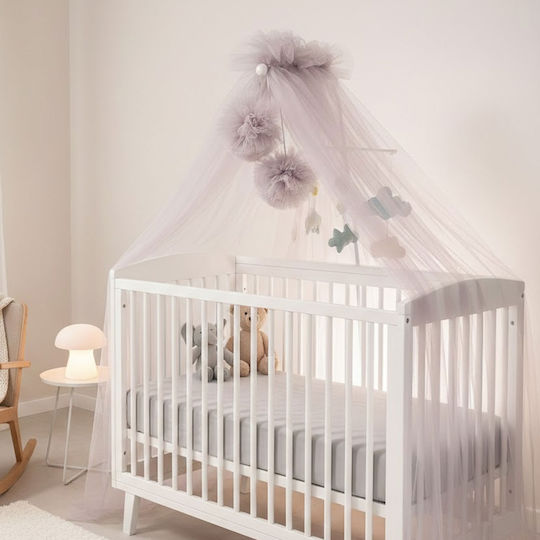 abo Mosquito Net Room Tulle 2461-100 with Support Base Gray