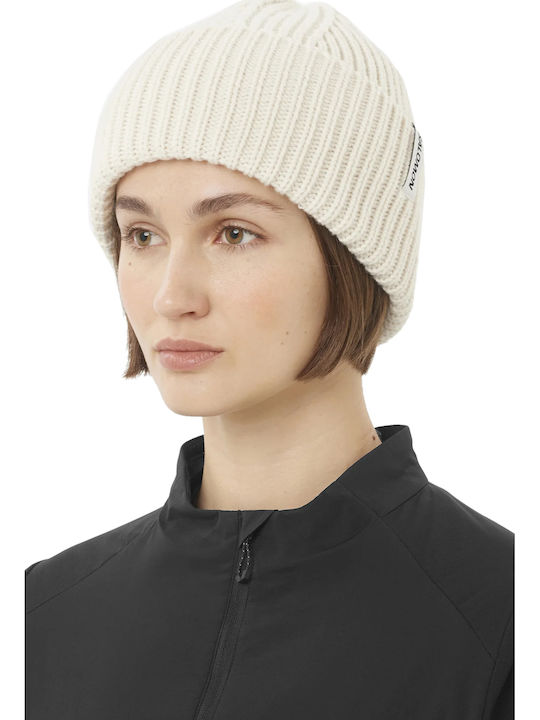 Beanie Women's Knitted Beanie in White Colour