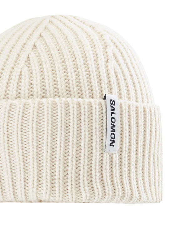 Beanie Women's Knitted Beanie in White Colour