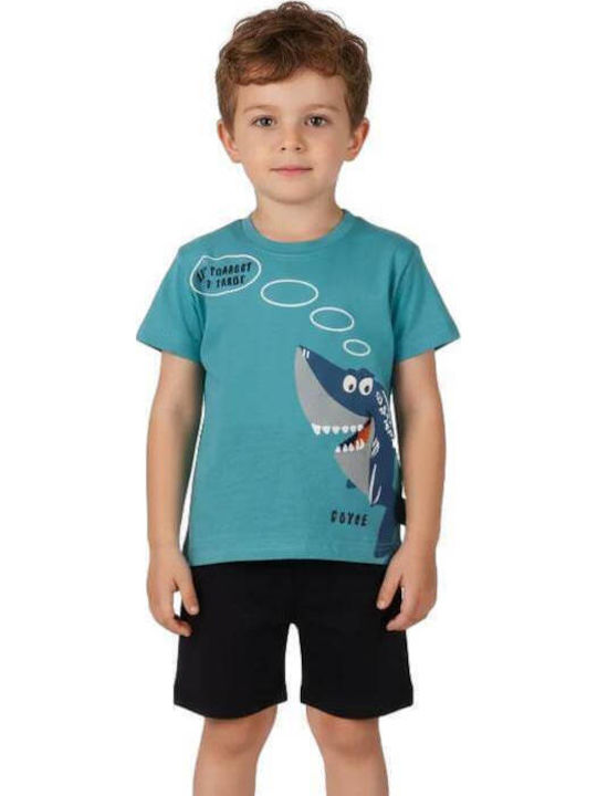 Kinderbekleidungssets mit Sommer Shorts 2Stücke Hellblau