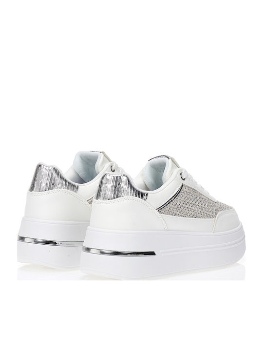 Damen Sneakers Silber