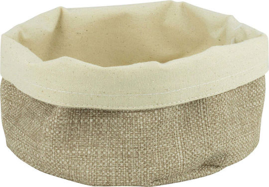 Set mit 6 Runde Textilbrotkörbe Culinaro D17xh11cm Beige