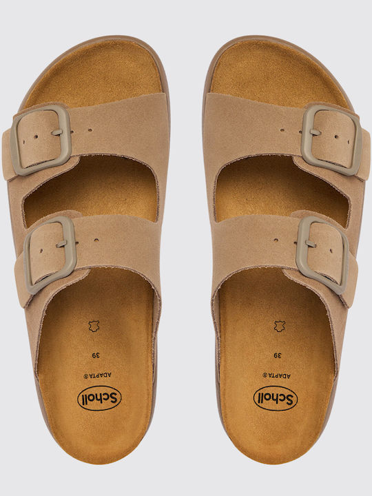 Noelle Leather Women's Sandals Beige