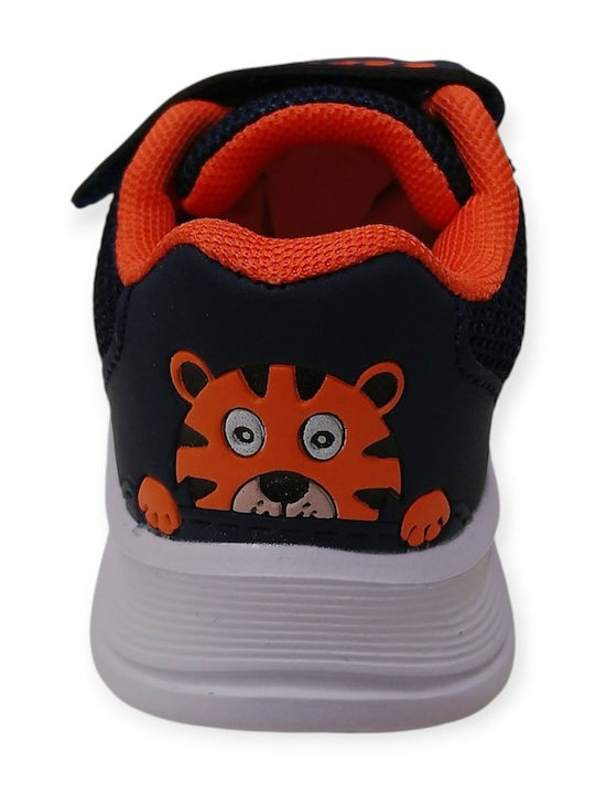 Παιδικά Sneakers με Σκρατς Navy Μπλε