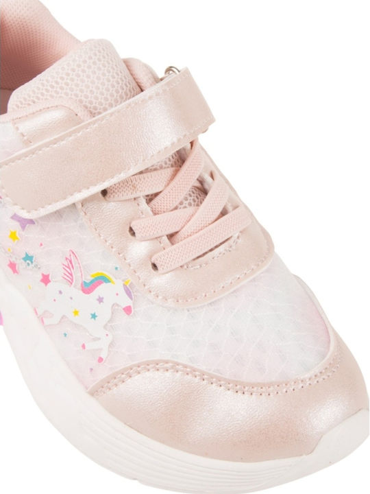 Παιδικά Sneakers με Σκρατς Ροζ