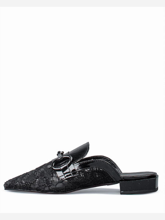 Mules With Heel In Black Colour