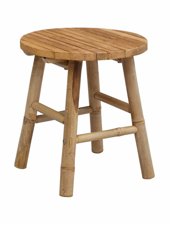 Scaun De Exterior Din Bambus Natural 38x38x42 Cm