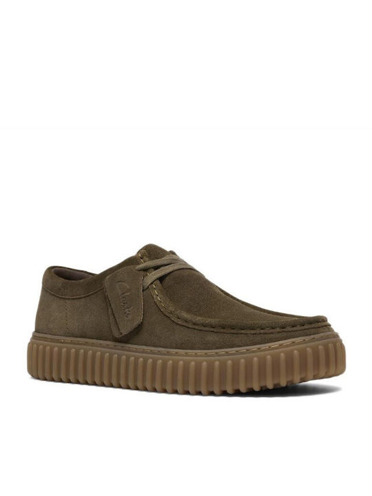 Casual Torhill Lo Suede Herren Mokassins in Grün Farbe