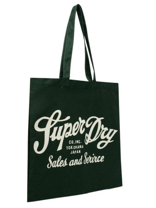 Superdry Τσάντα Γυναικεία Βαμβακερή W9110442a-b8e-enamel Green-off White