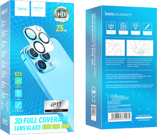 Hoco 3d All-inclusive Night Shooting G13 Camera Protector Tempered Glass for Apple Iphone 17