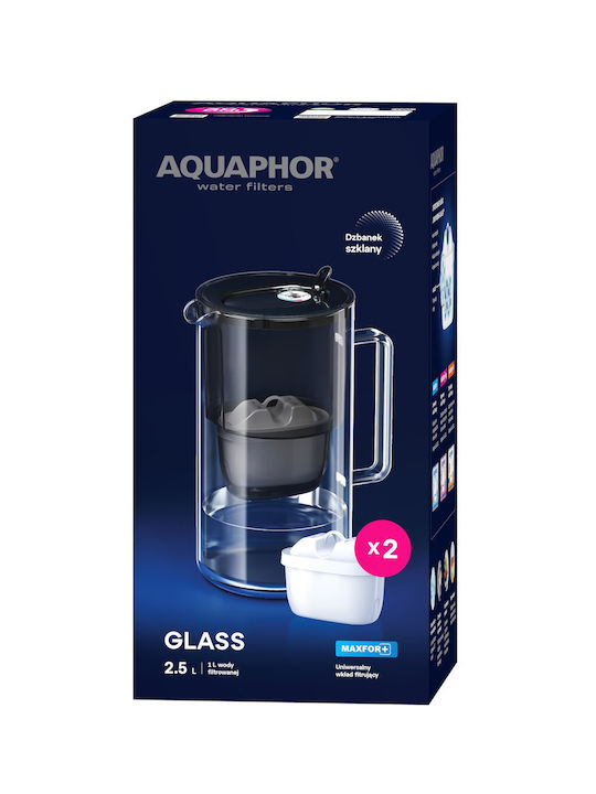 Aquaphor Maxfor+ Κανάτα Σερβιρίσματος Γυάλινη με Φίλτρο