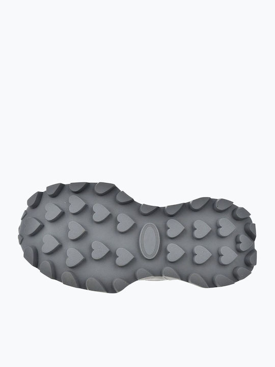 Damen Sneakers Hellgrau / Weiß
