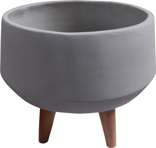 HomeMarkt Quan Γλάστρα Τσιμεντένια Γκρι 40x40x50εκ.