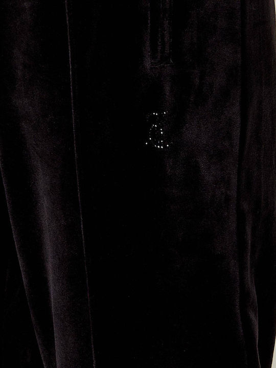 Tina Velvet Sweatpants Black