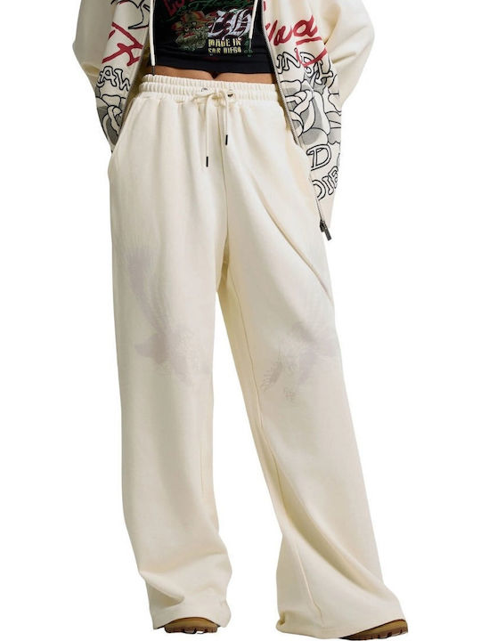 Damen Jogginghosen Ausgestellt Beige