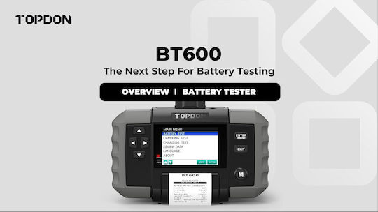 BT600 Αναλογικό Battery Tester με Κροκοδειλάκια