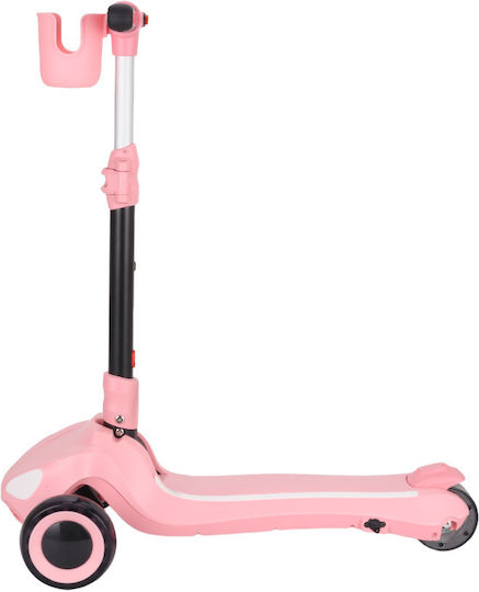 Kiddoboo Kinderroller E-Scooter Trecyclo 3-Rad für 5+ Jahre Rosa