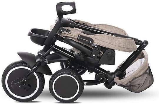 Lorelli Freccia Foldable Kids Tricycle with Parental Handle for 12 Months Gray