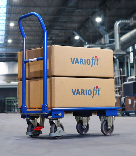 Variofit Platform Trolley for Weight Load up to 200kg Blue