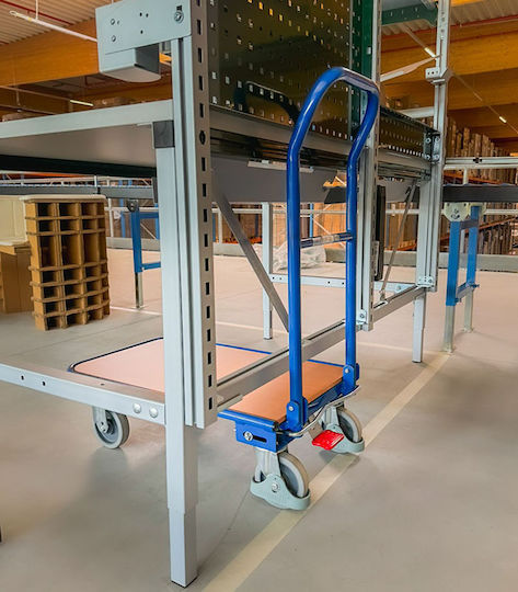 Variofit Platform Trolley for Weight Load up to 200kg Blue