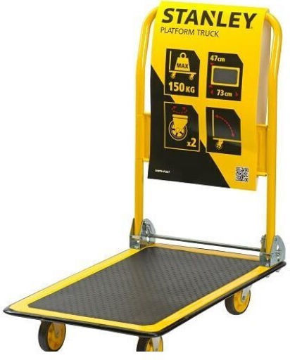Stanley Количка за платформа Сгъваем за товар с тегло до 150кг в Жълт Цвят