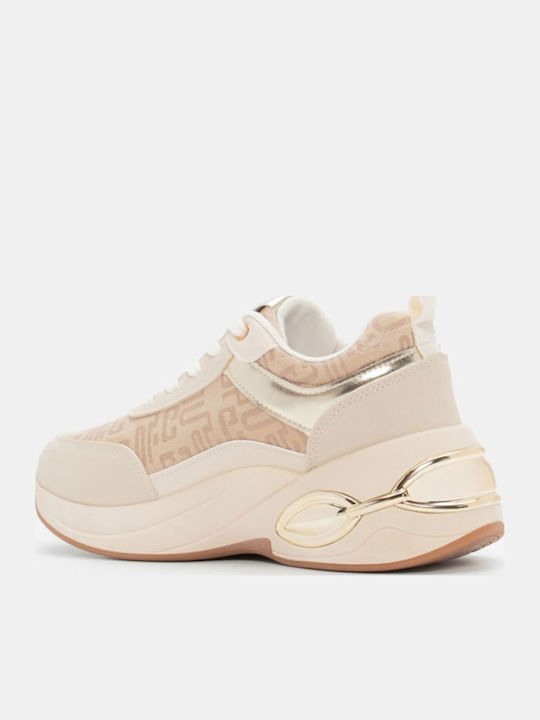 Damentaschen Flatforms Sneakers Beige