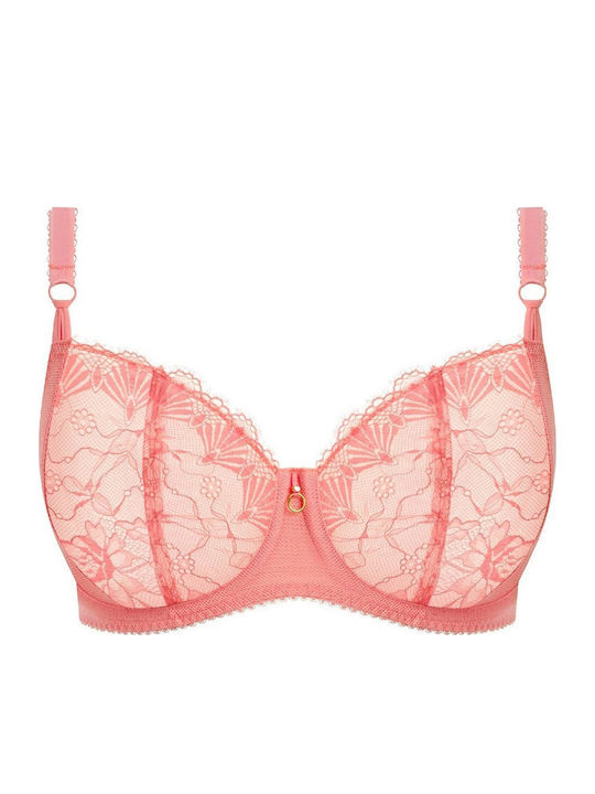 Balconette Pink Bra With Underwire
