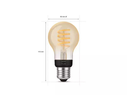 Philips Smart Lampă Philips Hue LED 7W pentru Dulie E27 Alb Reglabil 550lm