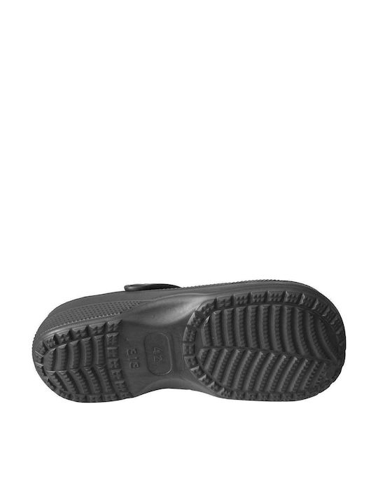 Ansin Damentag Holzschuhe Schwarz