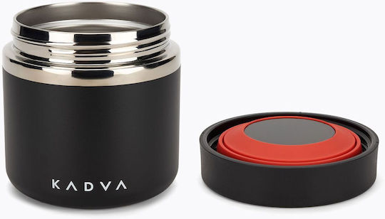 Kadva Δοχείο Φαγητού Σιλικόνης Μαύρο 600ml
