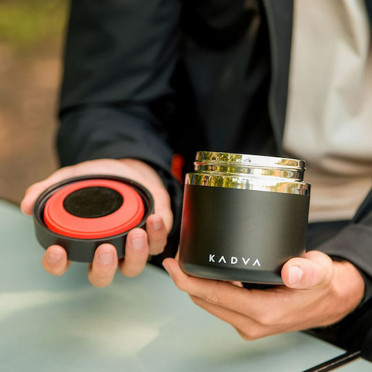 Kadva Δοχείο Φαγητού Σιλικόνης Μαύρο 600ml