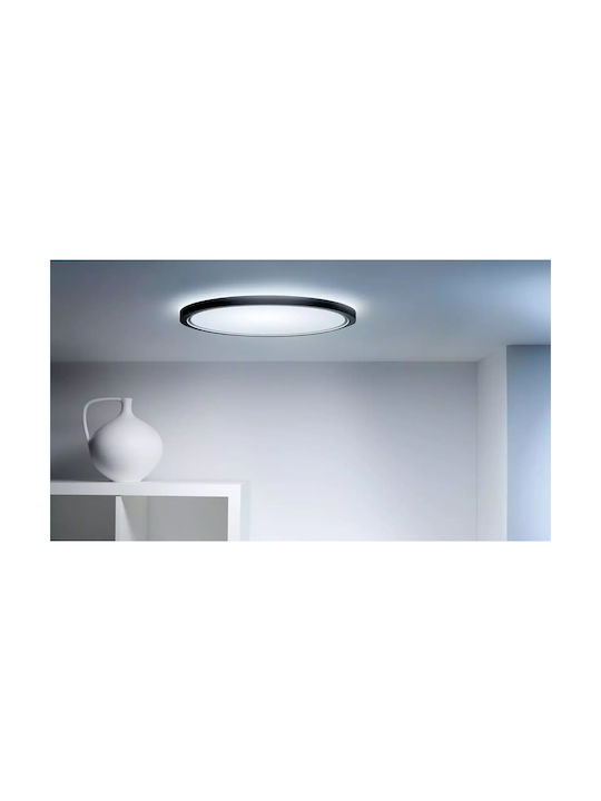 WiZ Plafonieră de Tavan Smart 32cm Neagră cu LED Integrat și Telecomandă