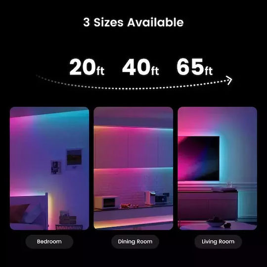 Yeelight Smart LED-Streifen Wi-Fi RGB Licht 12m