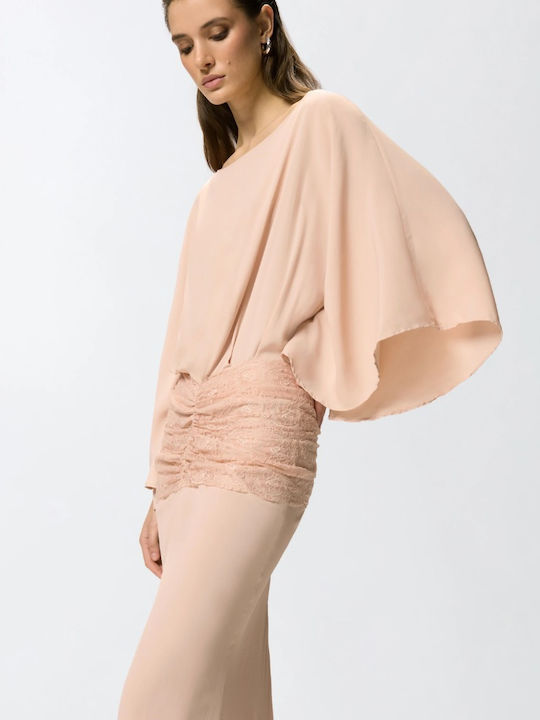 Pink Maxi Dress for Wedding and Christening