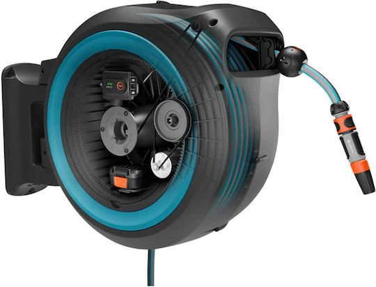 Gardena Powerroll Xxl Automatic Garden Hose Box Wall Mounted with Hose 40m