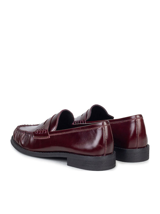 Women's Moccasins In Burgundy Colour