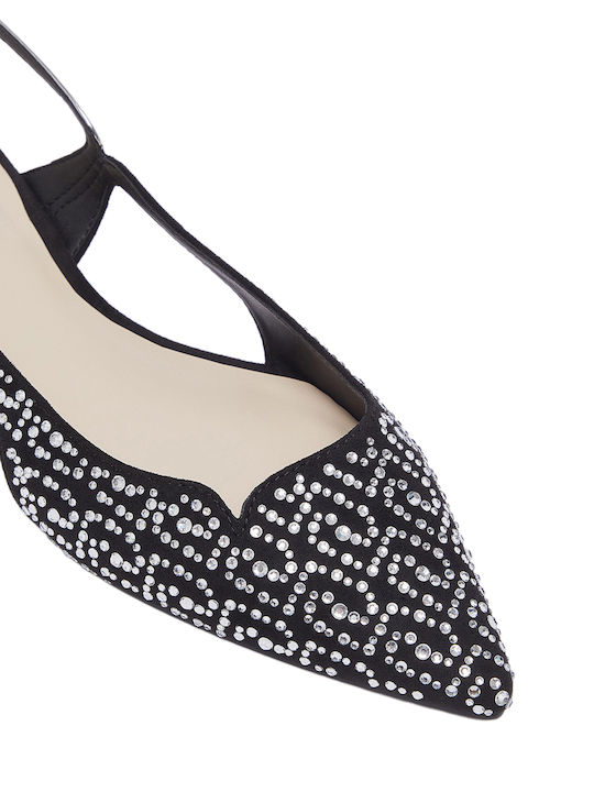 Women's Ballerina Shoes Slingback with Strap in Black Color