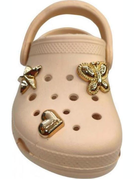 Kids Beach Clogs Beige