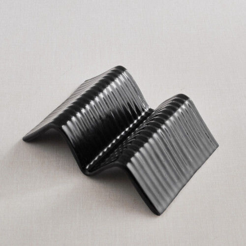 Culinaro Street Food Suport Taco 1-2 Compartimente Ceramică 14.9x10.4xh4.5cm Negru