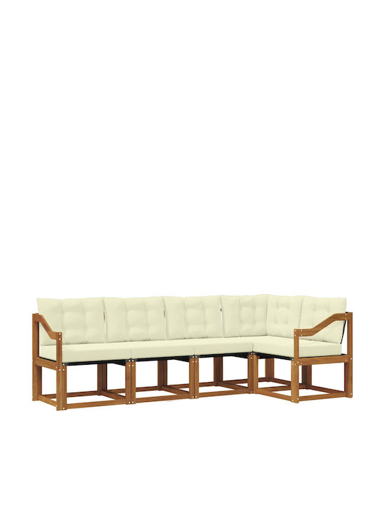 Ъглов Диван За Градина От Палети С Макси Подложки 245x126.5x73см