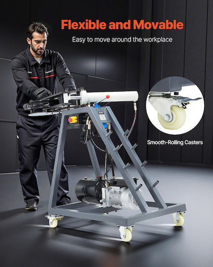 Vevor Electric Pipe Bender Electric Pipe Bender 750w Hydraulic Cylinder 6l Portable Bender 3 Dies & Maximum Bending Angle 180° Suitable for Pipes 25.4mm 38.2mm 42mm