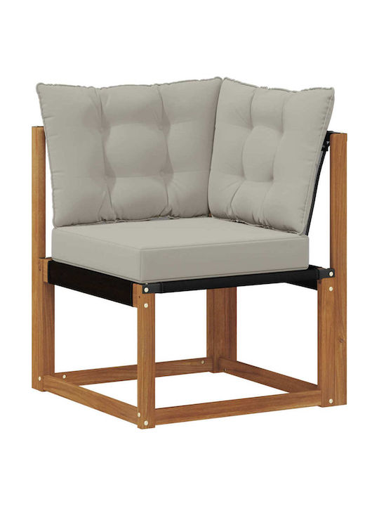 Corner Outdoor Sofa from Pallets with Cushions 245x126.5x73cm