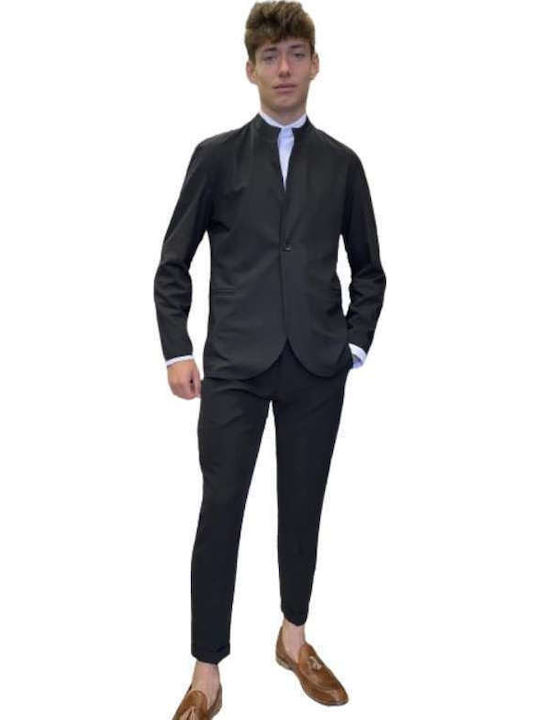 Men's Suit with Slim Fit Black