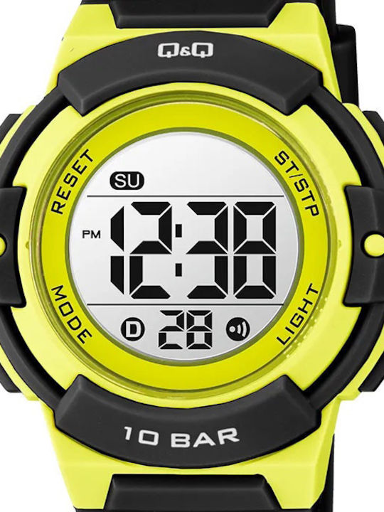 Q&Q Batterieuhr mit Gummiarmband