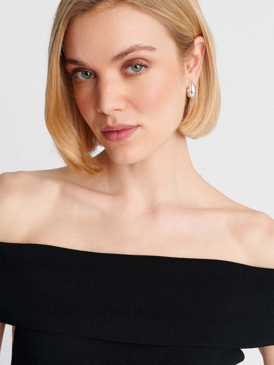 Women's Off-Shoulder Blouse Black