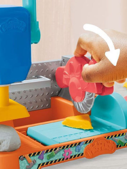 Play-Doh Πλαστελίνη - Παιχνίδι Stamp And Saw Tool Bench Για 3+ Ετών Hasbro